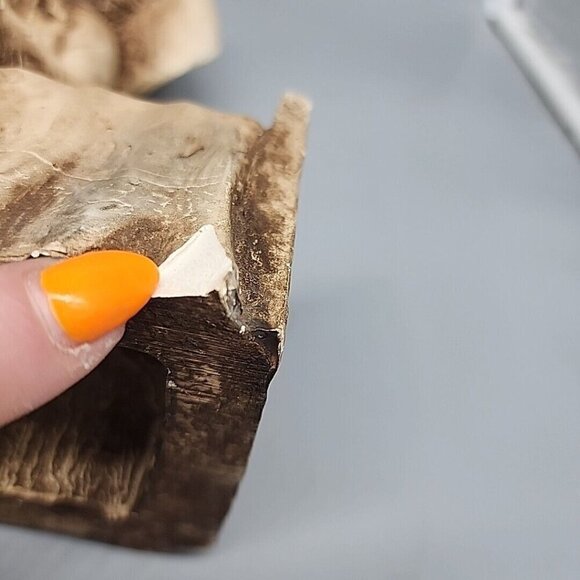 Vintage Shade Tree Creations 1981 Cowboy Bed Clock Figurine 9.5" Made in USA - Picture 7 of 9